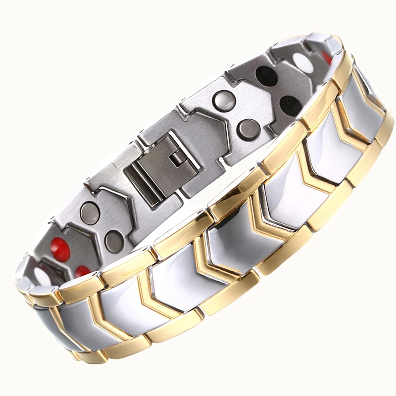 Shellhard Titanium Steel Healthy Bracelet Men Jewelry Energy