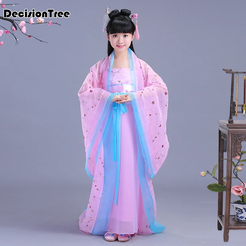 

2019 new halloween costume for kids traditional chinese dance dress ancient costume hanfu for girls kids kid child