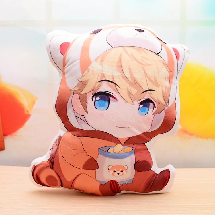 Два элемента аниме Q Edition Милая подушка белый плюш игрушка мягкая мультяшная Подушка подарок талисман