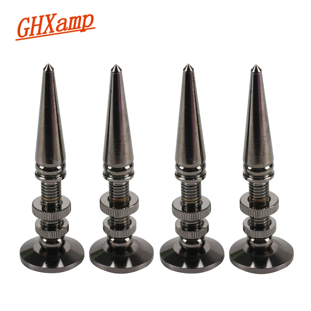 Ghxamp 4pcs Audio Speaker Stand Spikes Amplifier M8*72mm Foot Pad Shock