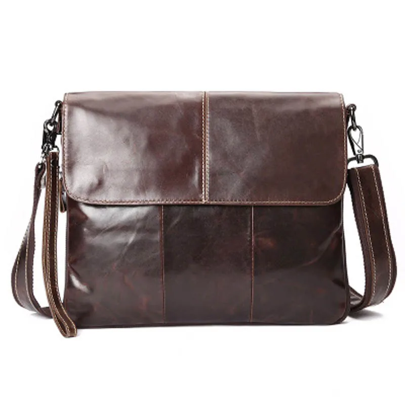 

Male Genuine Leather Handbag Men Designer Bag Large Shoulder Bag for Men's Messenger Crossbody Tote Anti Theft Trave Container