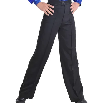 

Professional Men Black Latin Dance Pants Boys Adult Satin Ballroom Dance Pants Salsa Tango Rumba Samba Cha Cha Latin Trousers