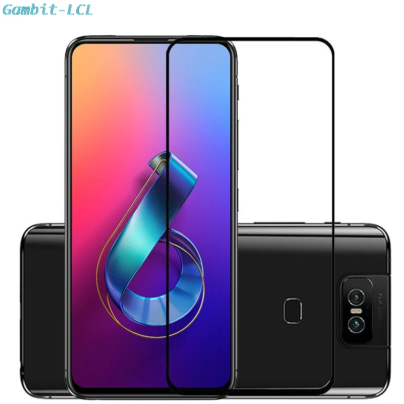 

2PCS Full Cover Tempered Glass For ASUS ZenFone 6 (ZS630KL) Screen Protector Glass Protective Film for asus 6Z