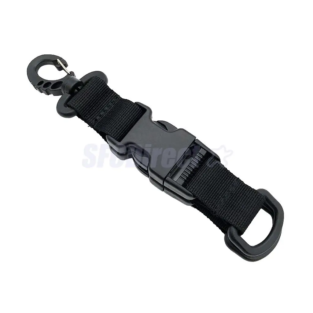 Nylon Molle Bags Webbing Strap Buckle Belt Clip Swivel Snap Hook Carabiner Side Release Buckle for Backpacks