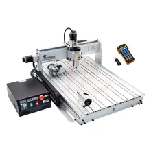2.2KW power 4axis woodworking cnc router 8060Z USB with Mach3 remote control cnc 8060