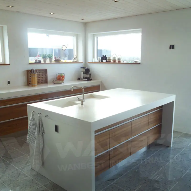 corian white island kitchen counterin Kitchen from Home