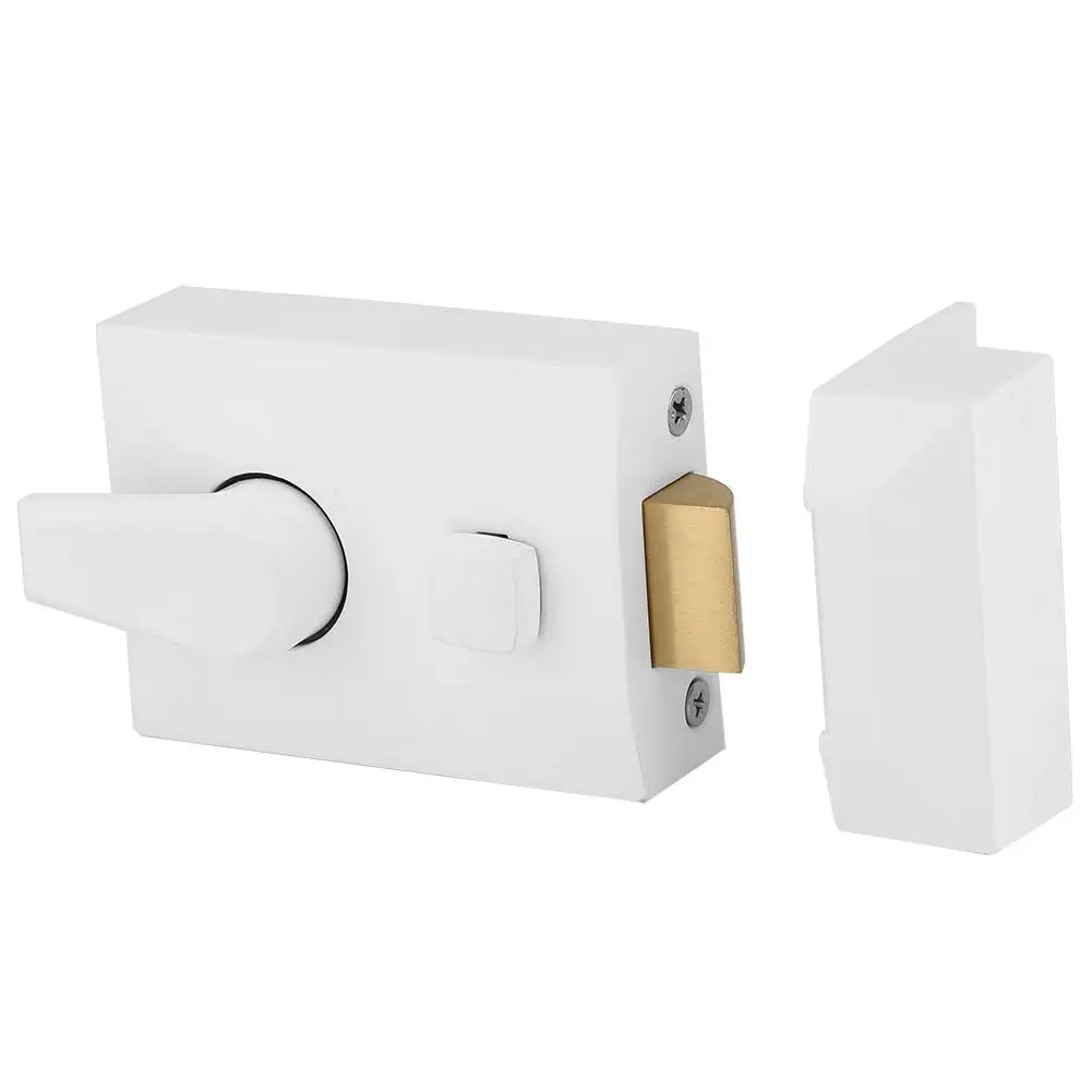 

Zinc Alloy Door Lock Anti-theft Security Guard lock Wooden Iron Door Rim Locker Suitable for 45-55mm Thickness Bedroom Gate Hot
