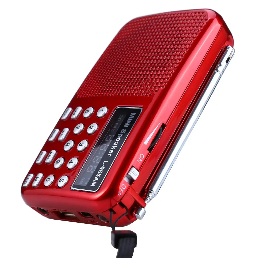 L065 Портативный AM/FM радио музыка Динамик Поддержка TF карты SD USB AUX аудио Вход