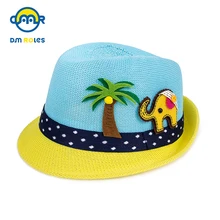 DMROLES/соломенная шляпа для девочек и мальчиков, летняя пляжная шляпа для девочек, шляпа от солнца для детей, джаз шляпа для мальчиков, шляпа детская шапочка
