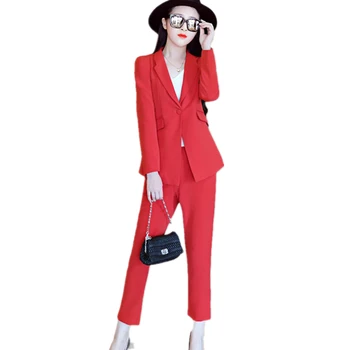 

Female Business Suit Top Fashion Polyester Terno Feminino Spring And Autumn Small Suit Women 2019 New Women's Figure-flattering