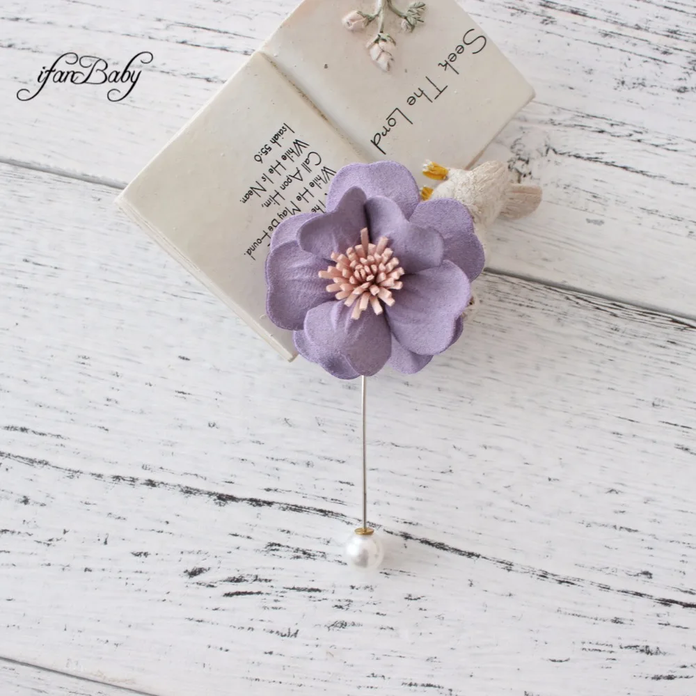 leather flower brooch 4