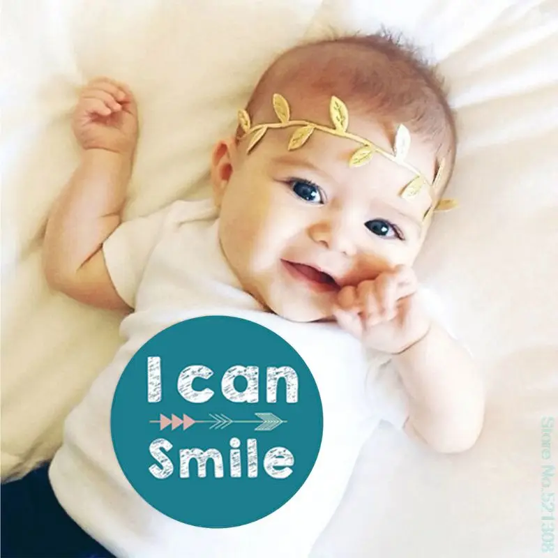 Monthly Milestone Sticker 12pcs/set Baby DIY Sticker 12 Months Skill Sticker Baby Photography Props For Fun Memory Baby Pregnant