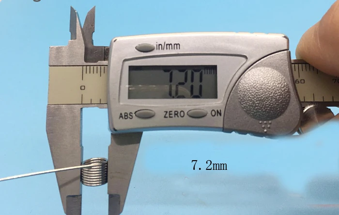 Гальваническая никелевая торсионная пружина 0,65 мм диаметр проволоки* 7,2 мм наружный диаметр торсионная пружина 20 шт