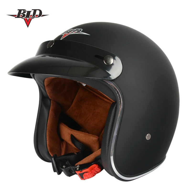 Горячая Распродажа BLD moto rcycle шлем jet винтажный шлем с открытым лицом Ретро 3/4 полушлем casco moto capacete moto ciclismo