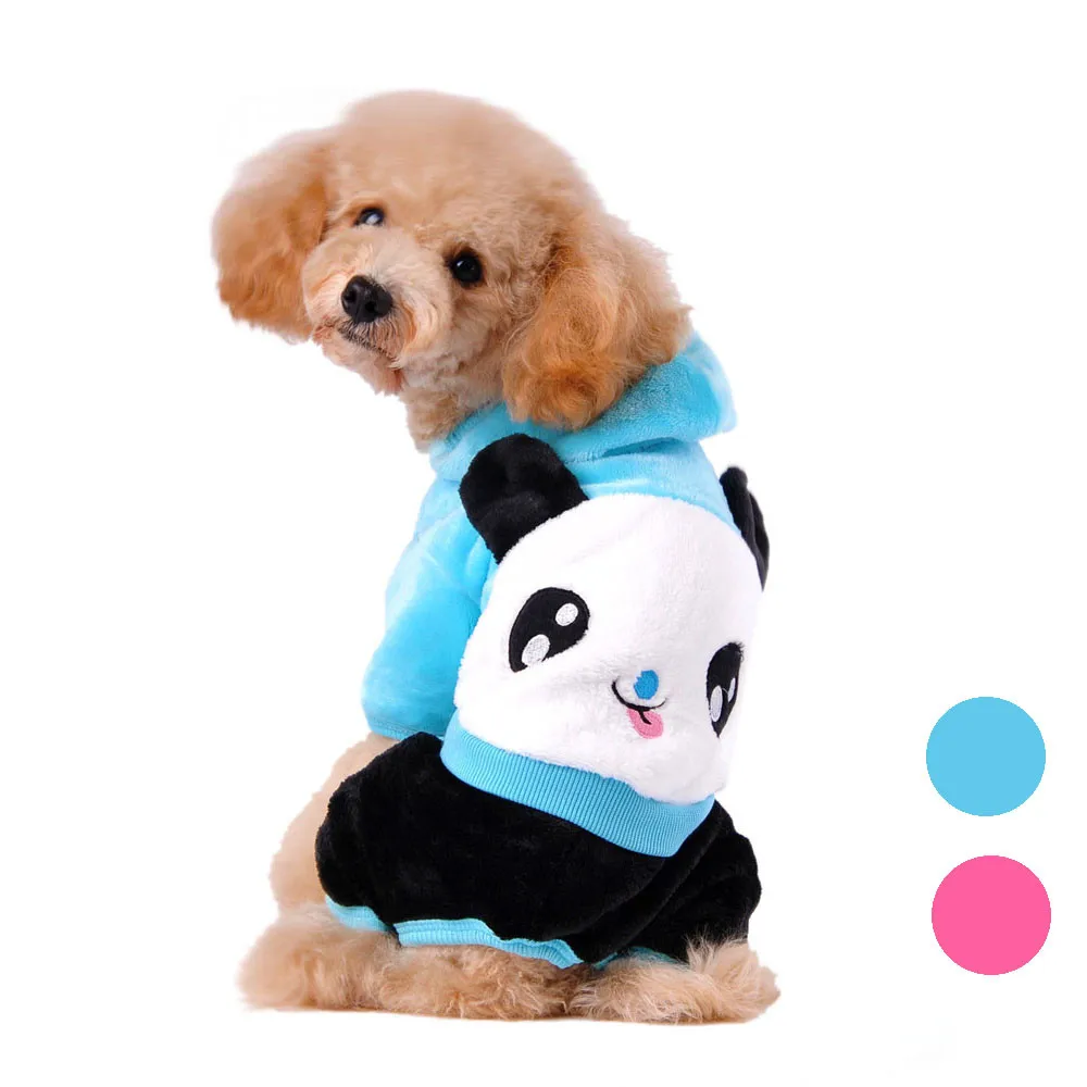 Одежда для собак; толстовка с рисунком панды; теплый свитер; пальто для щенков; одежда