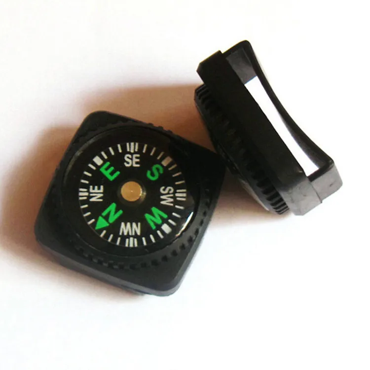 Belt Buckle Mini Compass for Paracord Bracelet Outdoor Camping Hiking Travel Emergency Survival Navigation Tool Compass