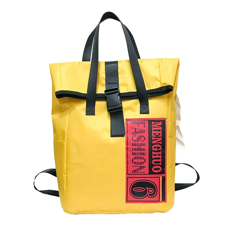 Унисекс Желтый Нейлоновый модный рюкзак женские рюкзаки дизайн для девочек досуг путешествия школа простой индивидуальный багаж