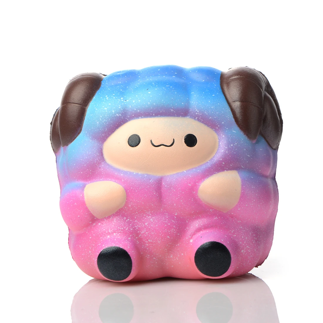 

1PCS Cute Sheep Squishy Colorful Rainbow Alpaca Slow Rising Straps Soft Squeeze Scented Bread Cake Fun Kid Toy Gift