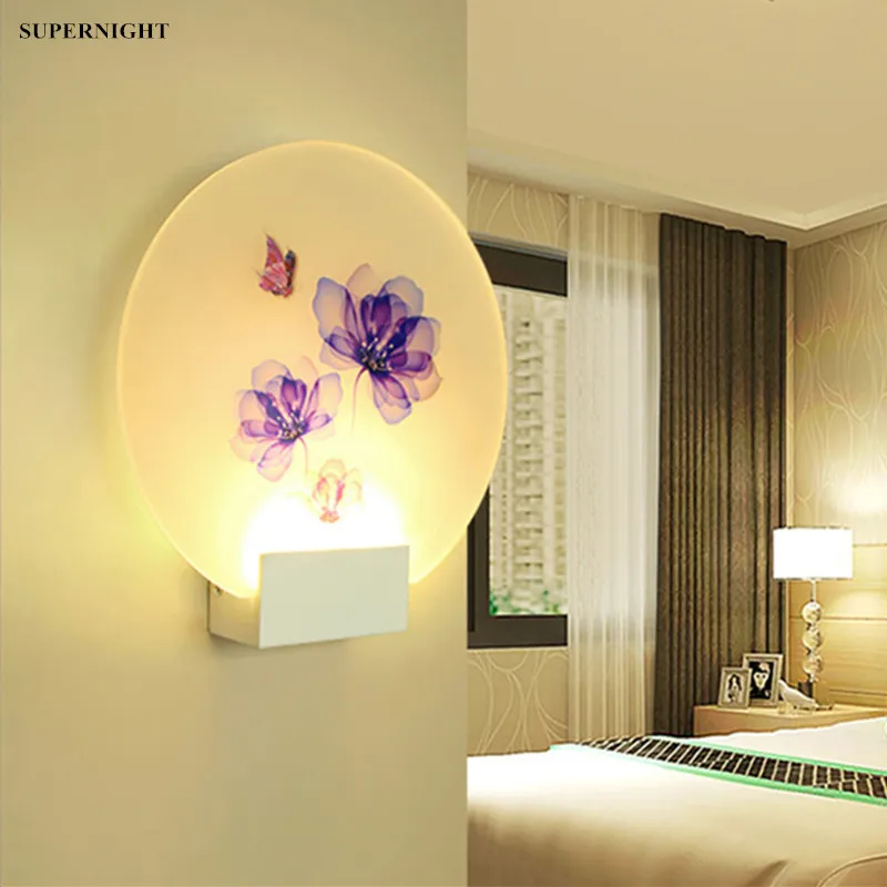 

LED Wall Lamp Flower Mural Sconce Light Modern Home Decoration Lighting Wall Mounted Corridor Living Room Bedroom Bedside Lamp
