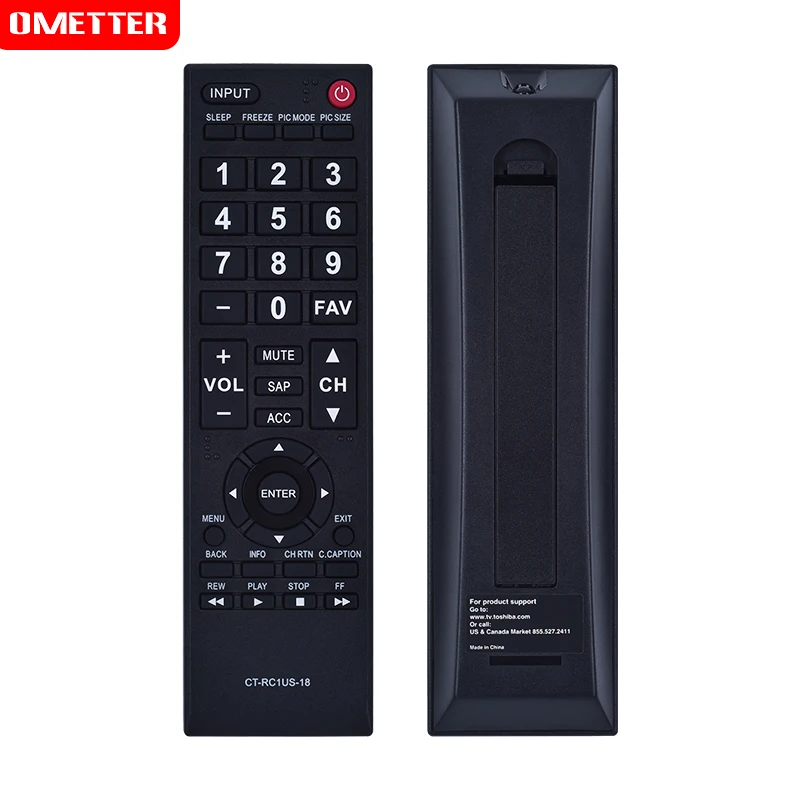 

For TOSHIBA TV Remote Control CT-RC1US-18