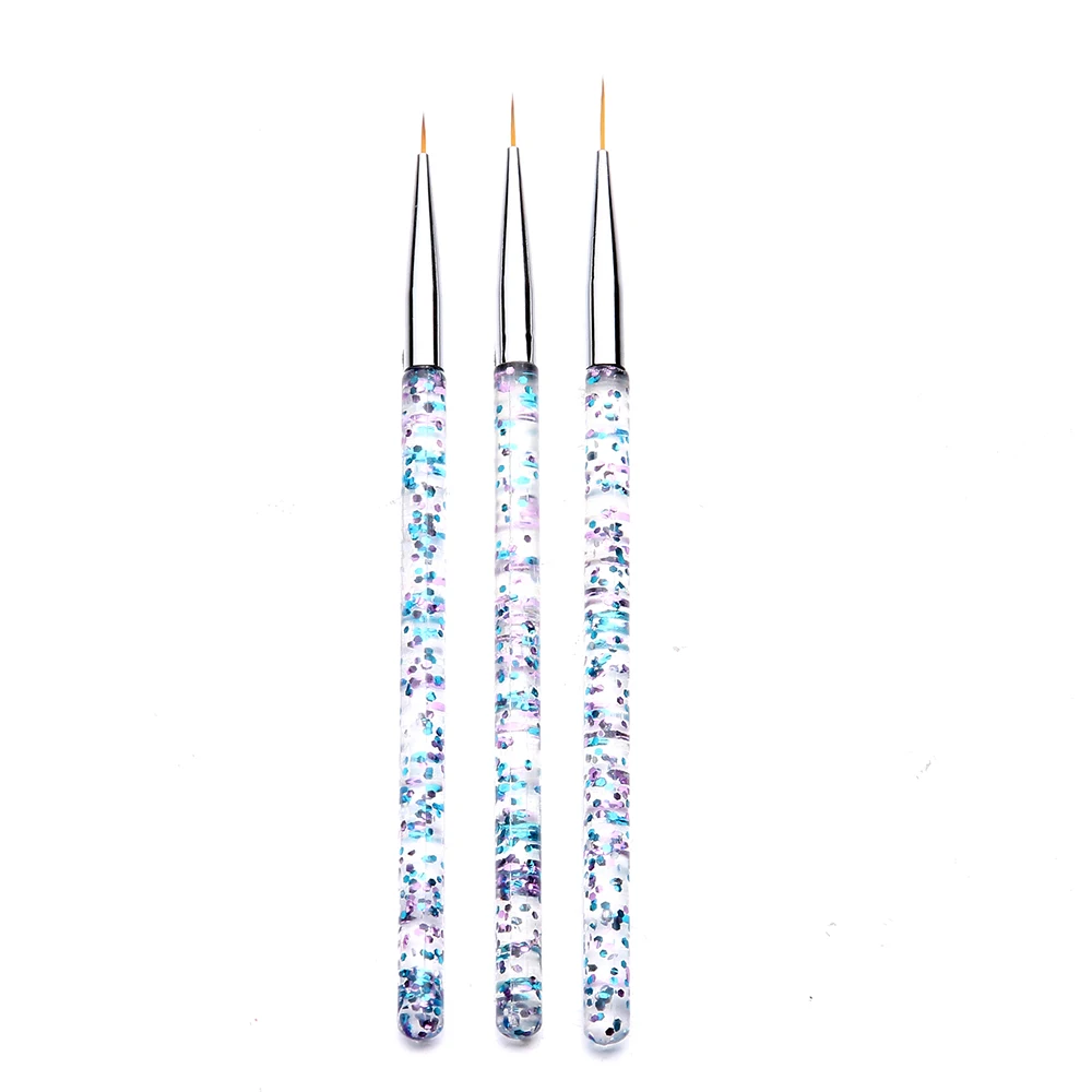 Set de 3 pinceaux fins / nails art