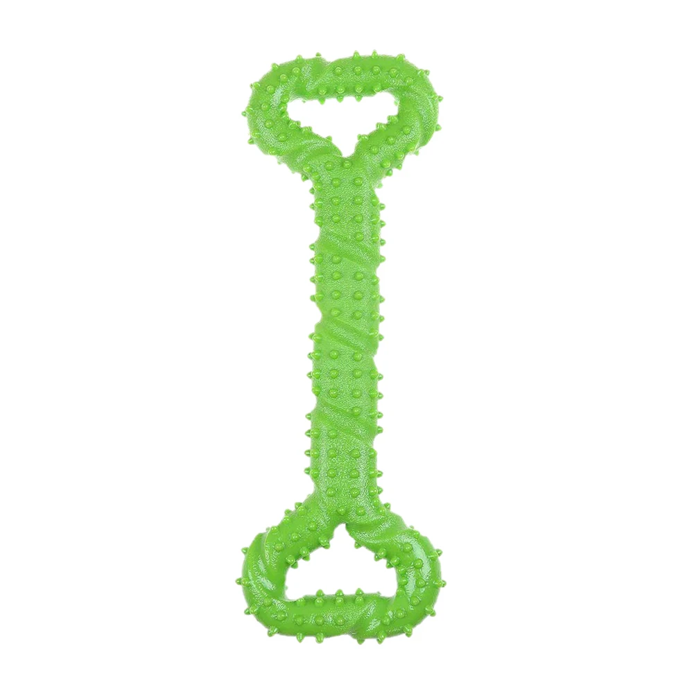 Green Игрушки для собак для активных жевателей прочная игрушка для собак для большой собаки с выпуклым дизайном 13 дюймов в форме кости собака туг интерактивный жевательный T - Цвет: Green
