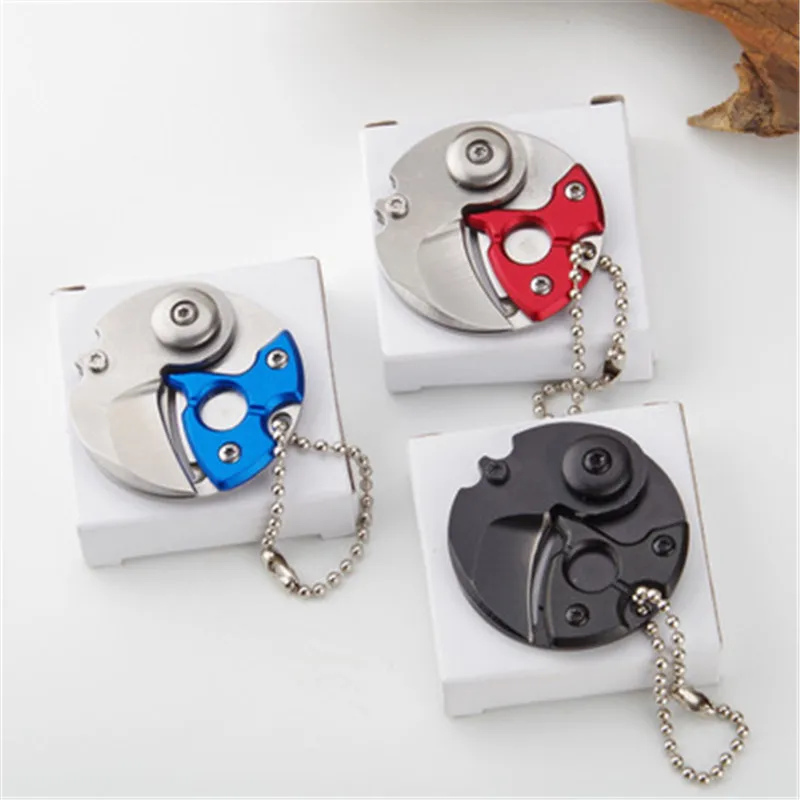 Mini Folding Pocket Knife EDC Coin knives Hanging Keychain Gift