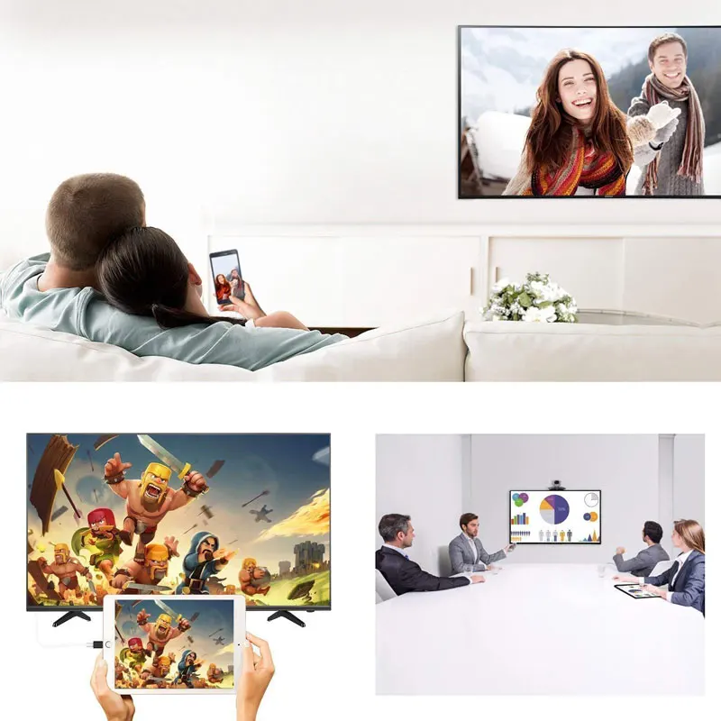 Для Ipad к HDMI адаптер для Lightning к цифровому AV HDMI 4K Кабельный разъем USB до 1080P HD для Iphone X 8/76 S/Ipad Air/Ipod