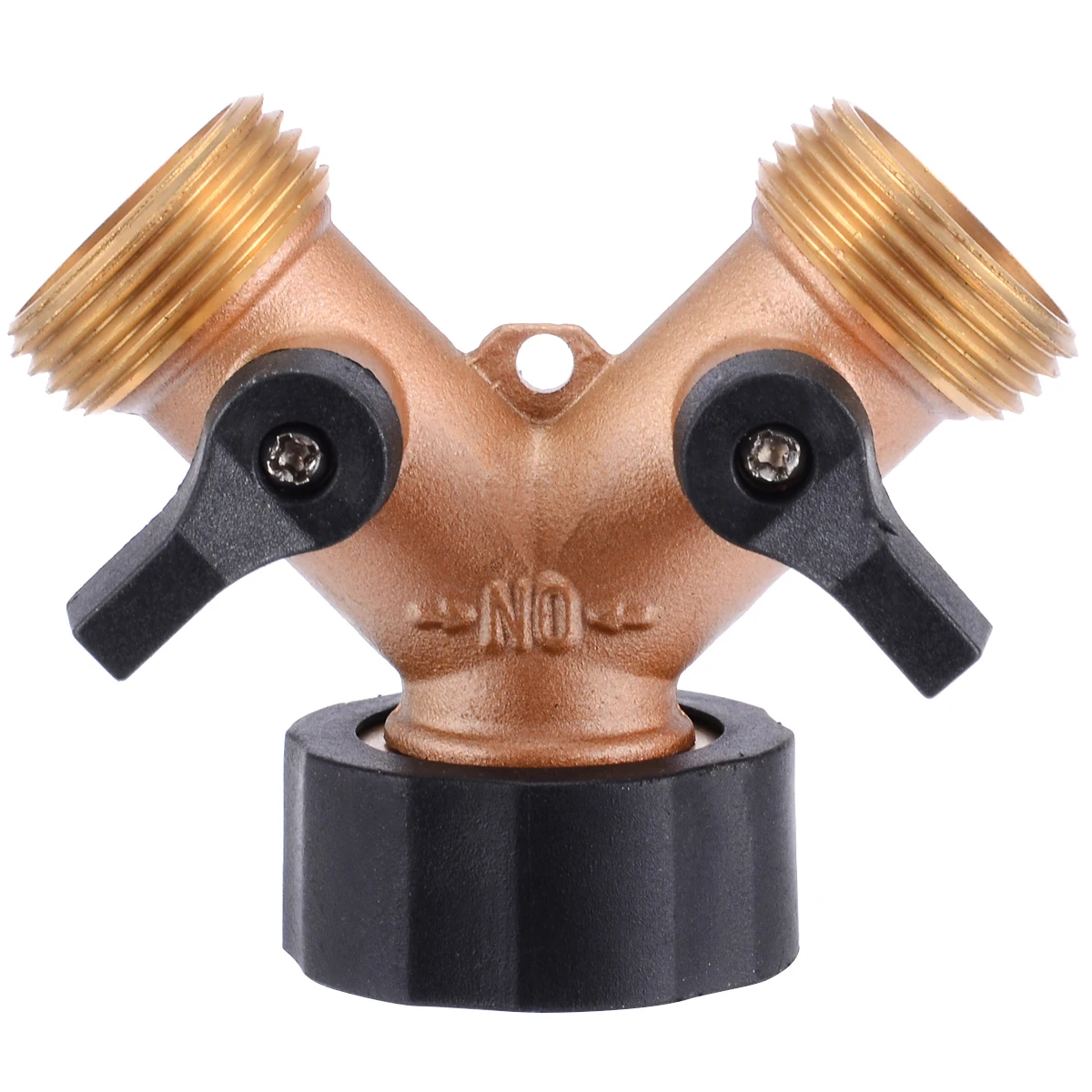 3/4" Two Way Garden Tap Splitter Garden Brass Tap Hose Pipe Splitter
