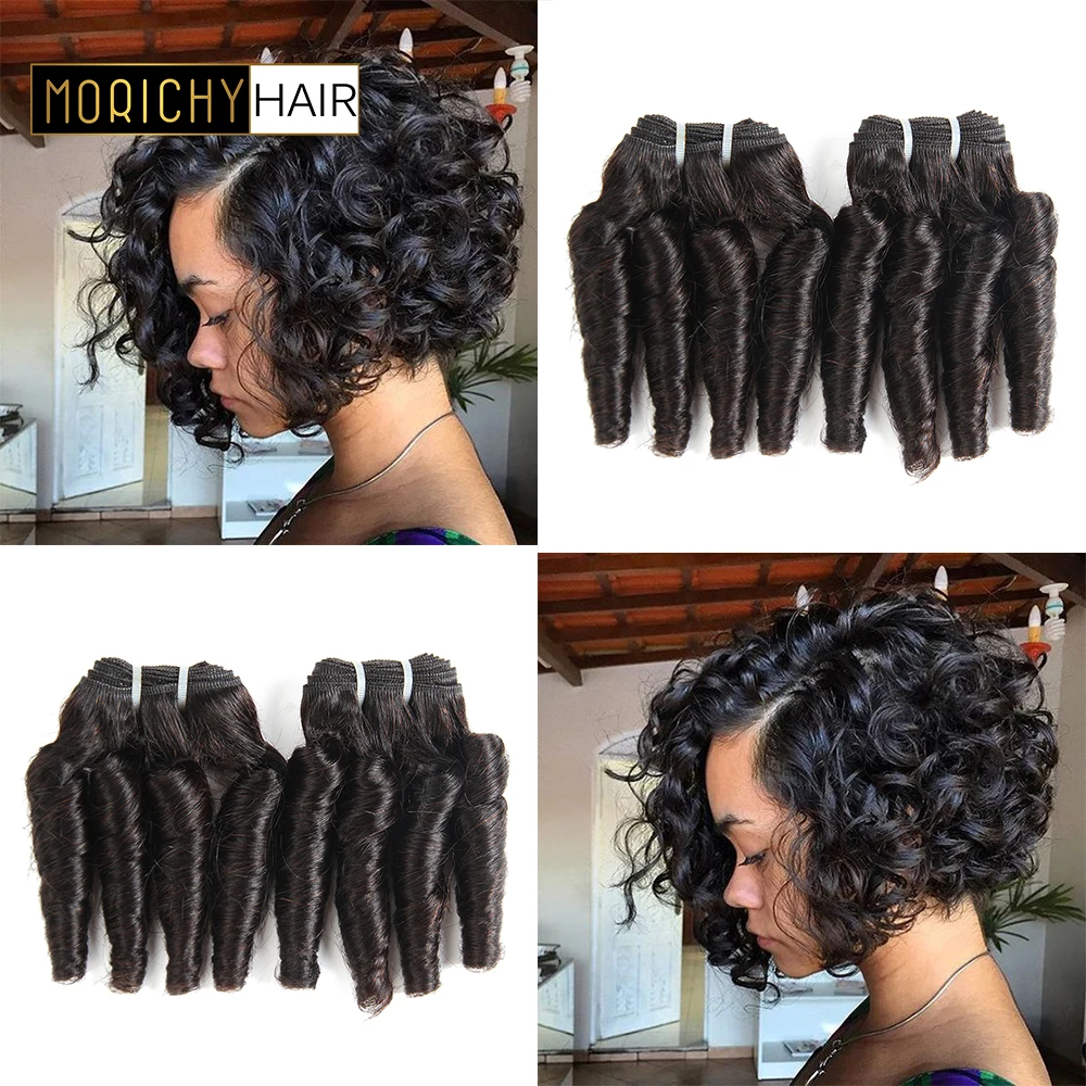 Morichy Funmi Hair Weave 4 Bundle Deals Brazilian Bouncy Curly Human Hair Bundles Spiral Curls Remy Hair 50G/Piece Free Shipping Morichy Funmi Hair Weave 4 Bundle Deals Brazilian Bouncy Curly Human Hair Bundles Spiral Curls Remy Hair 50G/Piece Free Shipping