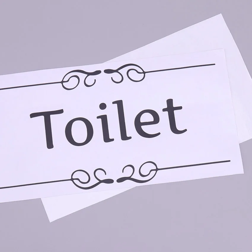 1PC Creative Bathroom Toilet Decor Door Sticker Wall Sticker Vinyl Decal PVC Vintage Decoration Sticker 1PC Creative Bathroom Toilet Decor Door Sticker Wall Sticker Vinyl Decal PVC Vintage Decoration Sticker
