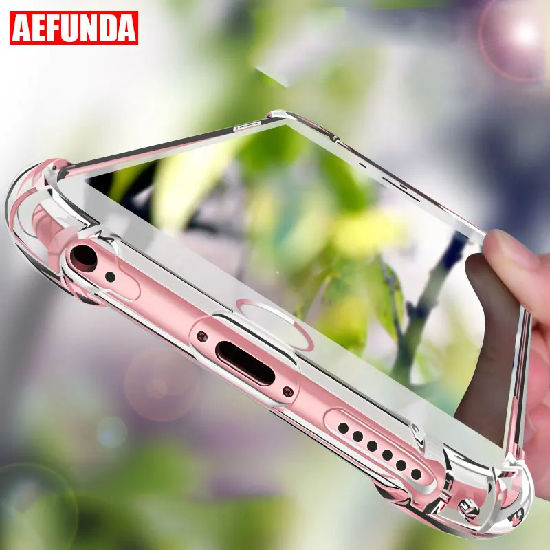 

Armor Case For iPhone 7 6 Plus 8 Gasbag Shockproof Impact Cover For iPhone 6S Luxury Crystal Clear TPU Silicone Protective Cases