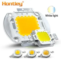 Hontiey высокая мощность светодиодный чип теплый чистый холодный белый светильники в форме шара 1 Вт 3 Вт 5 Вт 10 Вт 20 Вт 30 Вт 50 Вт 100 Вт