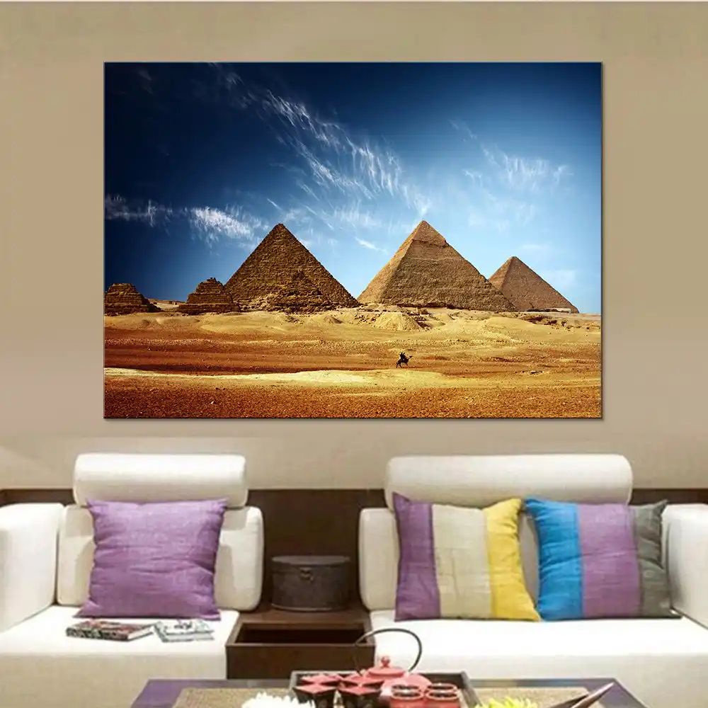 Embelish Mesmerizing Egypt Paintings Pyramid Hd Print Canvas Artworks Modern Home Decor Wall Posters For Living Room Pictures Painting Calligraphy Aliexpress