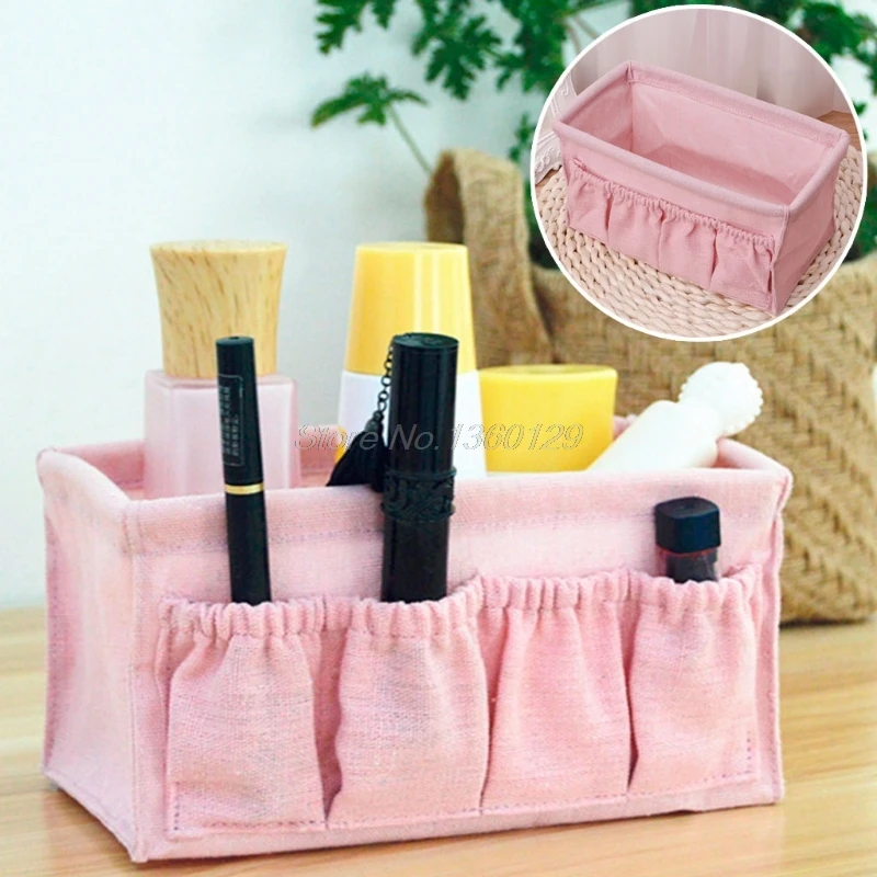 

New Home Foldable Make Up Storage Box Desktop Cosmetic Organizer Makeup Container Dropship