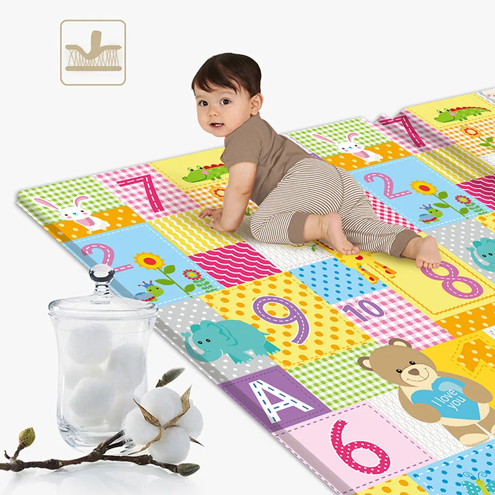 

Children's Outdoor Foldable Cartoon Non-slip Crawling Game Pad Baby Eco-friendly Home Odorless Moisture-proof Double-sided Mat