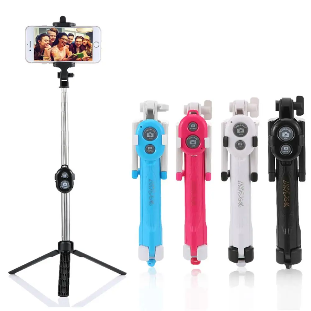 

New Cartoon Selfie Stick Mini Tripod Selfie Stick Bluetooth Remote Shutter Multifunctional Handheld Portable Extendable Monopod
