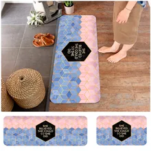 Креативный дизайн ковер кухня длинная полоса Противоскользящий коврик для ног мраморная полоса принт ковер домашний декор ковры для гостиной