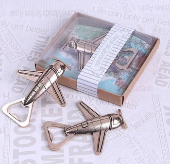 

50pcs Airplane Bottle Opener Antique Plane Shape Beer Opener Wedding Gift Party Favors Kitchen Aluminum Alloy Airplane Openers