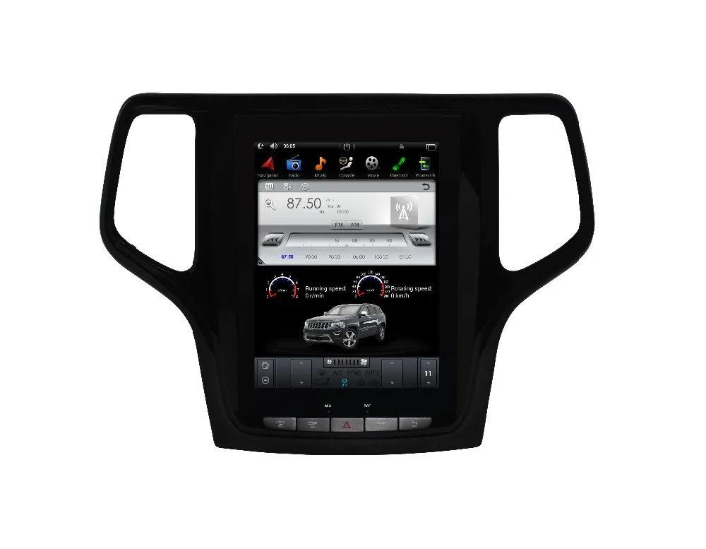 

10.4 inch Vertical Screen Tesla Style Android 7.1 Car DVD GPS Player for Jeep Grand Cherokee 2012 2013 2014 2015 2016 2017 2018