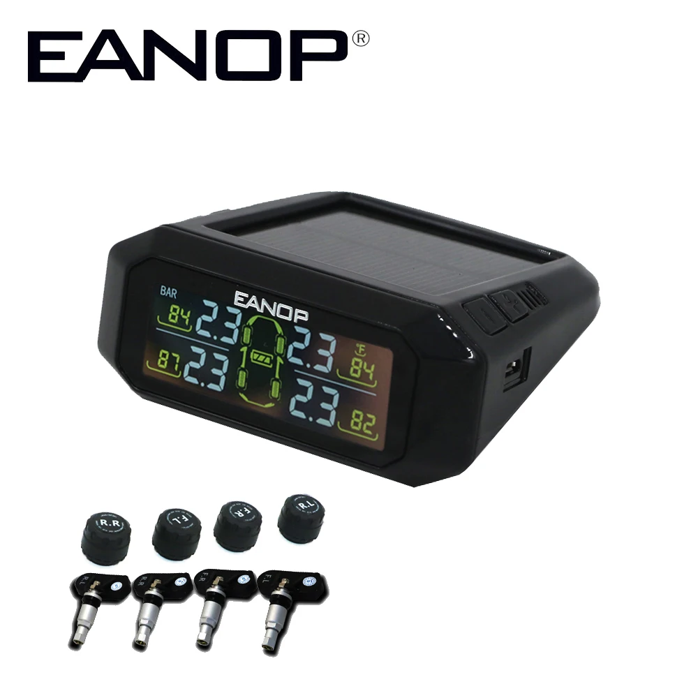 

EANOP S601 Wirless TPMS Tire Pressure Monitoring System Tyre pressure monitor 4pcs Internal/External Max 143PSI