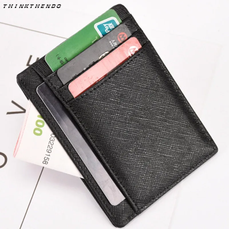 THINKTHENDO модный держатель для карт тонкий банковский чехол для кредитных карт ID сумка кошелек с блокировкой RFID Тонкий держатель для карт Чехол для карт