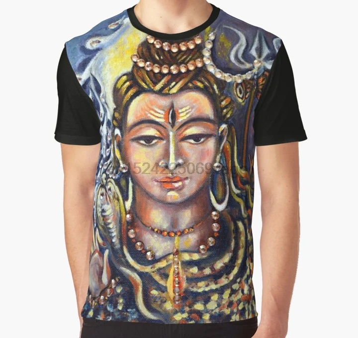

All Over Print 3D Men Funny tshirt Women t shirt Lord Shiva Graphic T-Shirt