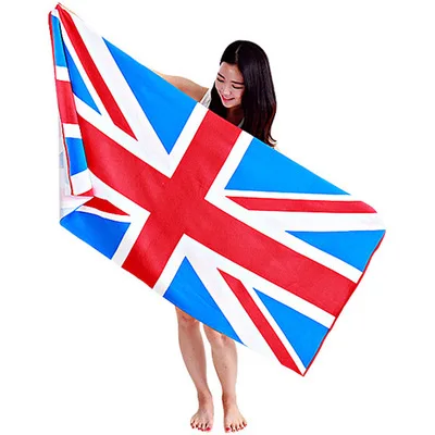Microfiber Bath Towel for Men, Beach Towel, Flag Printed, USA, Body Washcloth for the Shower, New Euro Dollar, 70x140cm 5