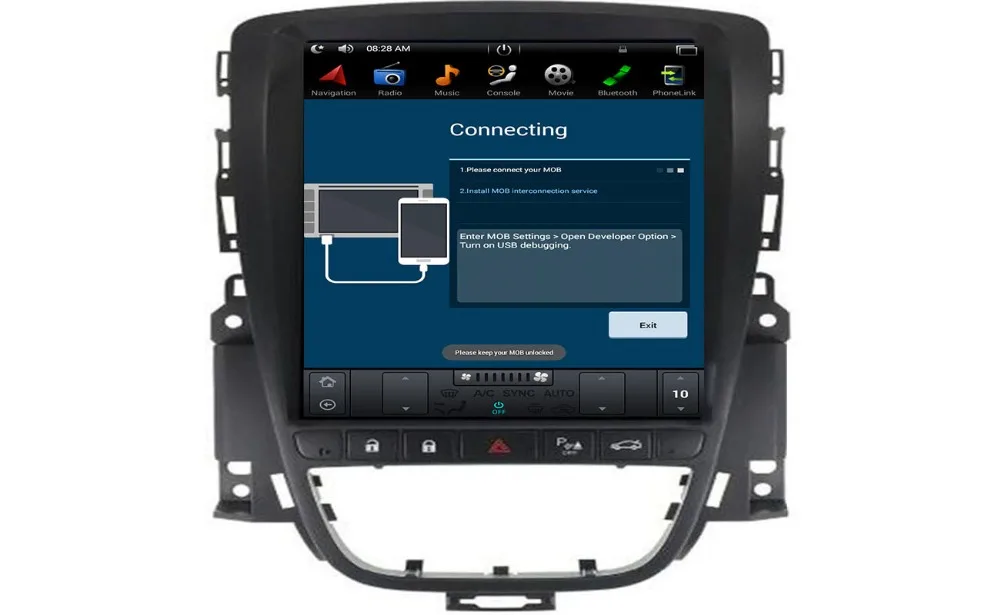 Top Tesla style 10.4 BIG Screen Android 7.1 Car Multimedia player GPS For OPEL Vauxhall Holden Astra J 2010-2013 radio stereo no dvd 5