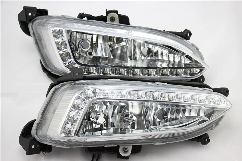 

For Hyundai Santa Fe IX45 2013 2014 2015,ABS Waterproof Super Brightness 30W 12V Car DRL LED Daytime Running Lights Brake lights