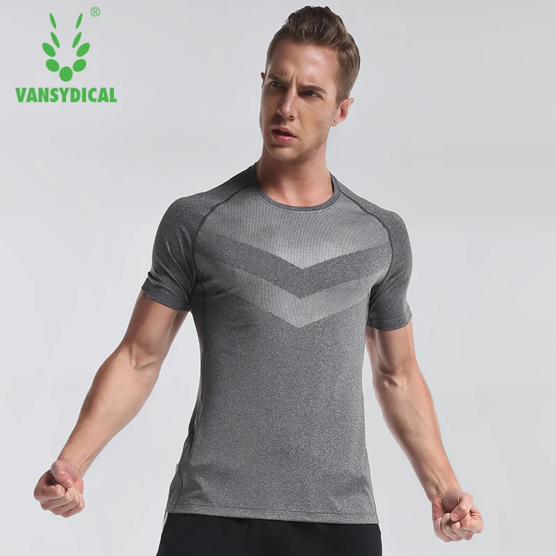 

Short Sleeve Sport Tops Quick Dry Running Training Tees Vansydical Printed Sweat Shirts