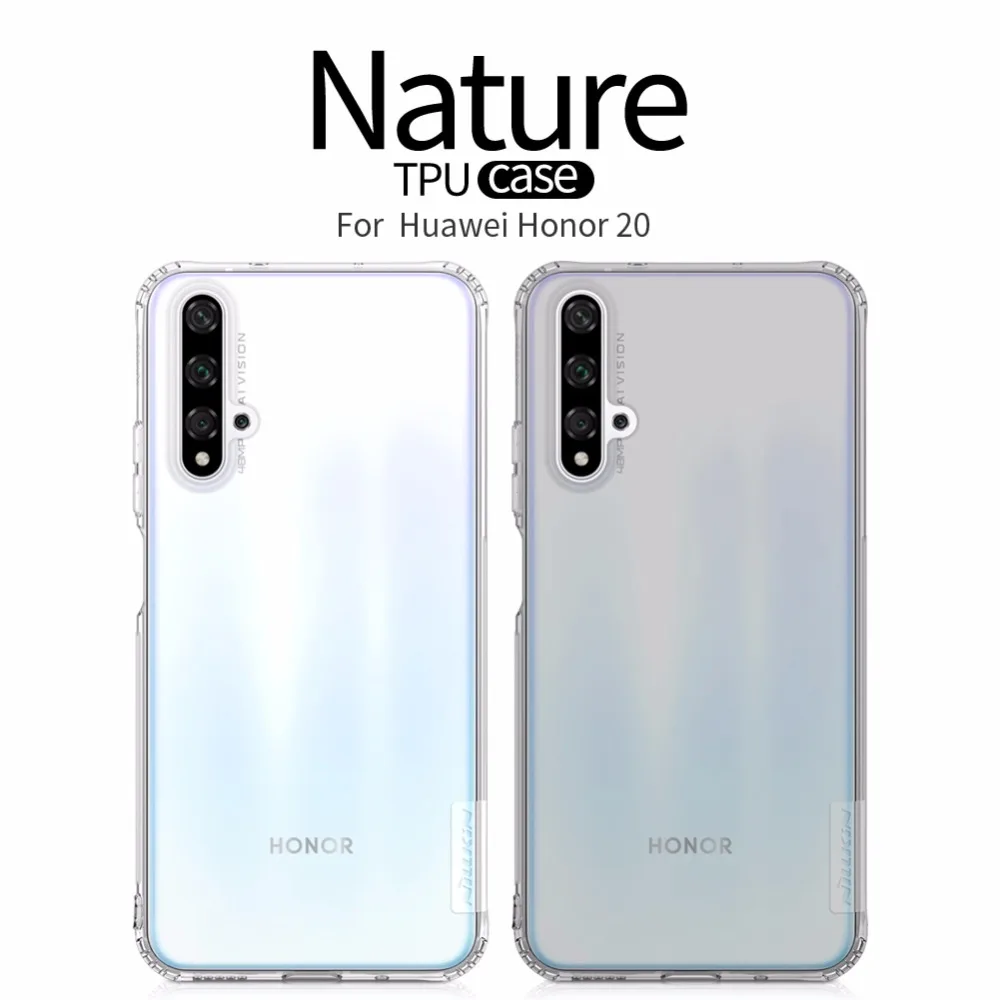 Чехол для huawei Honor 20 Pro NILLKIN Nature TPU прозрачный мягкий защитный чехол для Honor 20/20 Pro