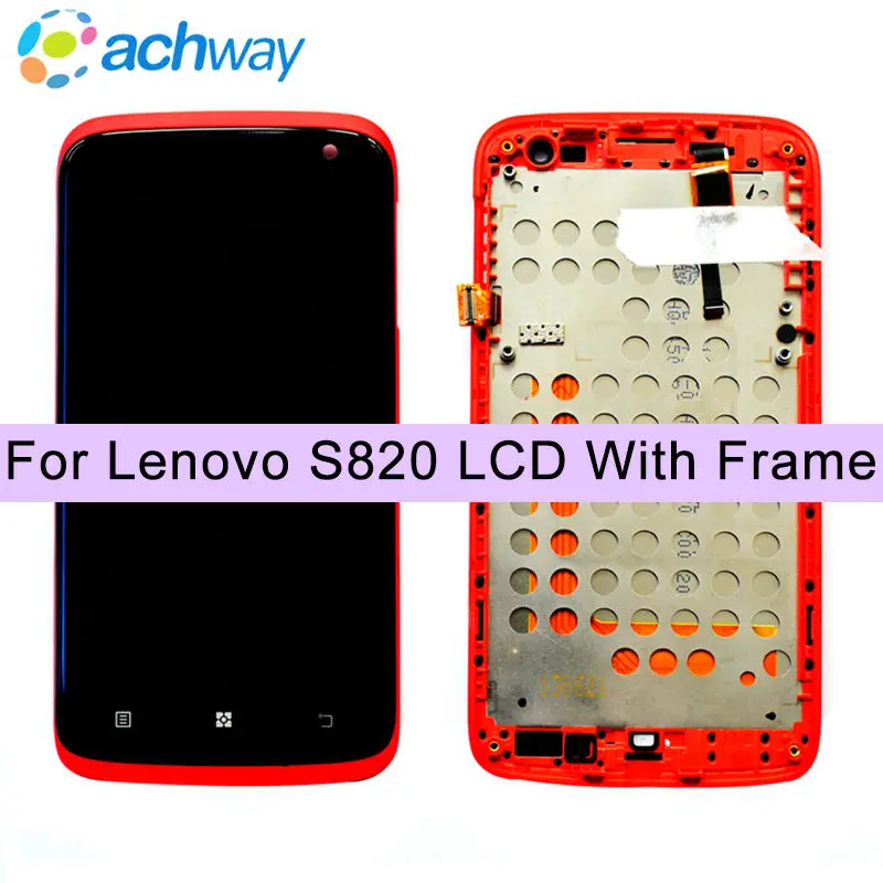 ЖК дисплей с рамкой для Lenovo S820 экран 4 7 дюйма дигитайзер сенсорной панели в сборе