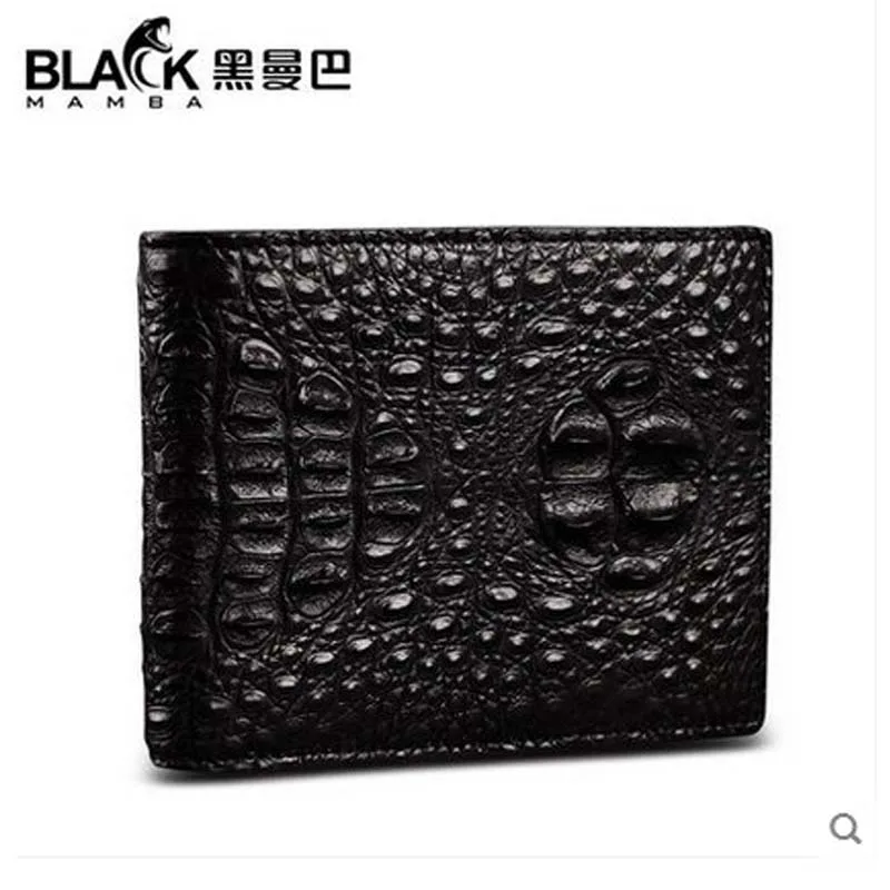

heimanba Crocodile leather men wallet male short men wallet wallet leather Thai crocodile short men purse